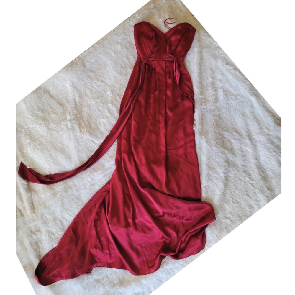Nicole Miller Strapless Gown